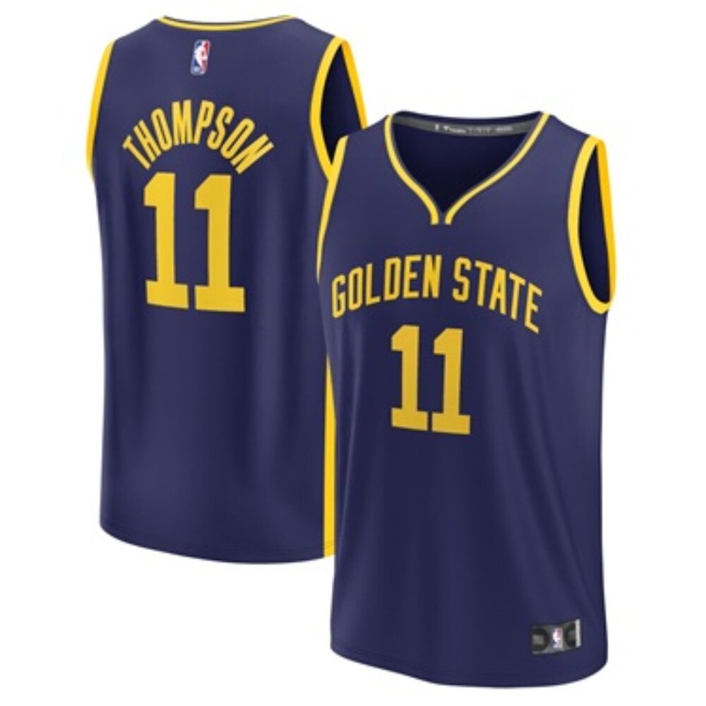 NBA Golden State Warriors Klay Thompson Fanatics Navy Fast Break Player Jersey
